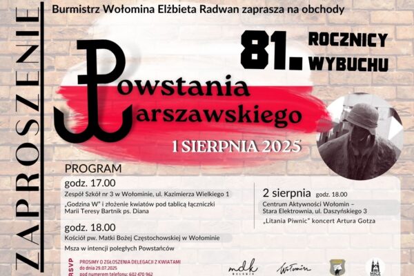 Wołomin pamięta – gminne obchody 81. rocznicy wybuchu Powstania Warszawskiego