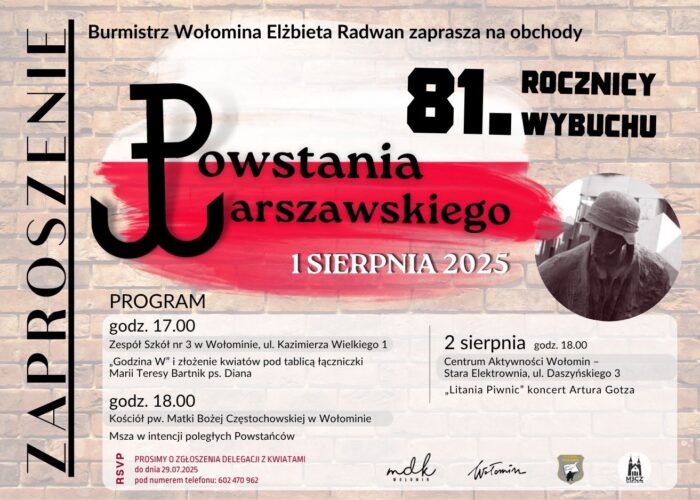 Wołomin pamięta – gminne obchody 81. rocznicy wybuchu Powstania Warszawskiego