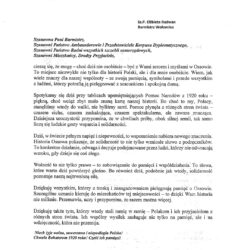 List od Anny Brzezińskiej