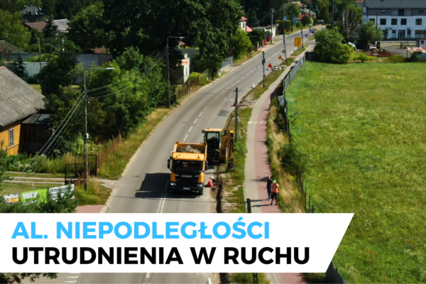 Utrudnienia na al. Niepodległości w Wołominie (DW 634)