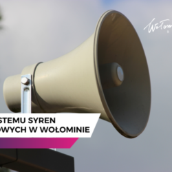 Grafika informująca o teście systemu alarmowego