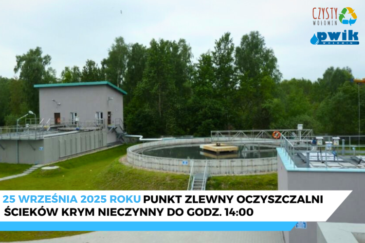 Nieczynny punkt zlewny Oczyszczalni Ścieków Krym – 25 września 2025 r.