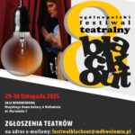Plakat promujący Festiwal Teatralny Blackout