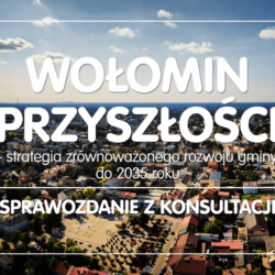 panorama Wołomina z lotu ptaka