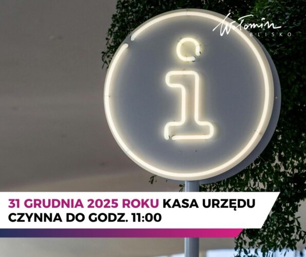 31 grudnia kasa Urzędu Miejskiego będzie czynna kr&oacute;cej