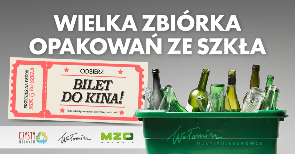 Rusza wielka zbi&oacute;rka opakowań ze szkła &ndash; zdobądź bilet do kina!