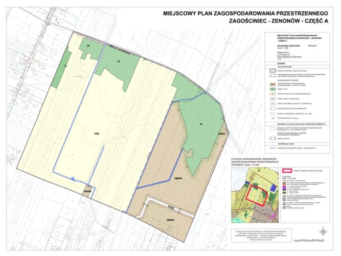 Konsultacje społeczne projektu miejscowego planu zagospodarowania przestrzennego Zagościniec - Zenon&oacute;w - część A