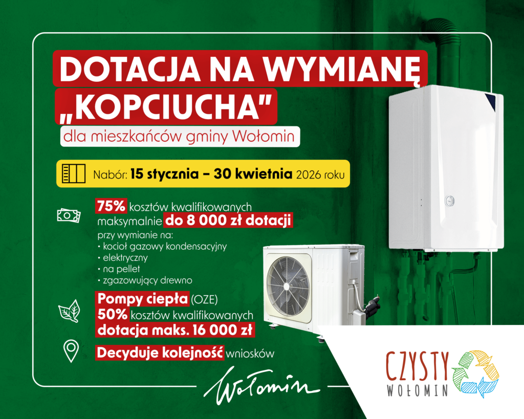 Gminne dofinansowanie na wymianę nieekologicznych źr&oacute;dła ciepła