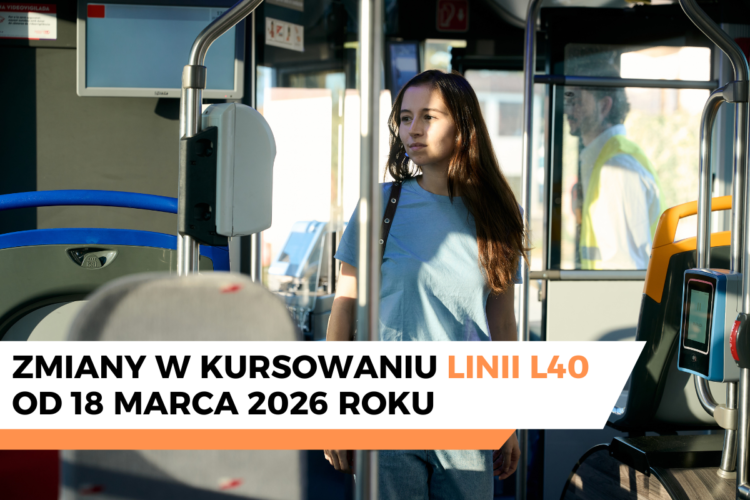 Zmiany w kursowaniu linii L40 od 18 marca