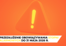 Przedłużenie obowiązywania stopni alarmowych do 31 maja 2026 r.