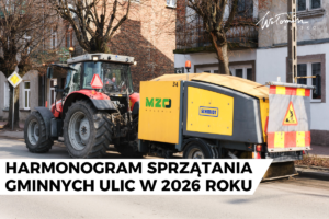 Harmonogram sprzątania gminnych ulic w 2026 roku