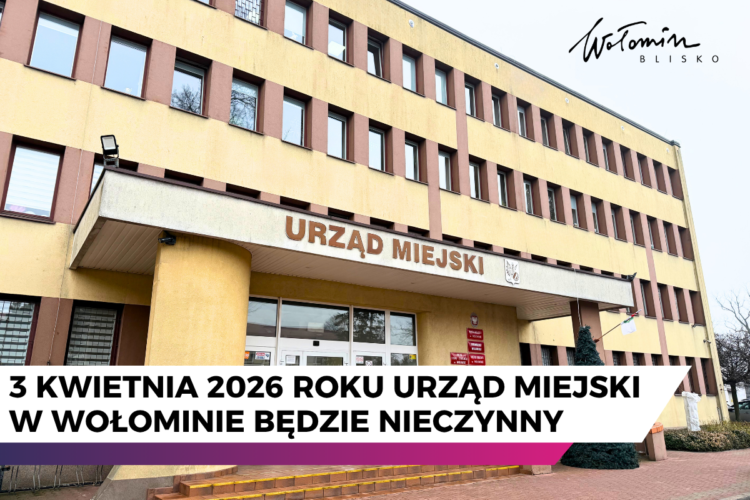 3 kwietnia 2026 roku Urząd Miejski będzie nieczynny