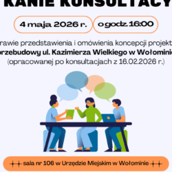 Spotkanie konsultacyjne dotyczące przebudowy ul. Kazimierza Wielkiego