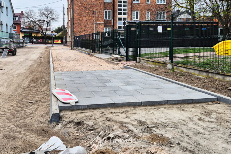 Postępy prac na ul. Polnej w Wołominie