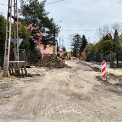Postępy prac na ul. Polnej w Wołominie