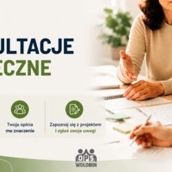 Konsultacje społeczne projektu Strategii Rozwiązywania Problemów Społecznych dla Gminy Wołomin na lata 2026-2032