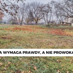 Historia wymaga prawdy, nie prowokacji