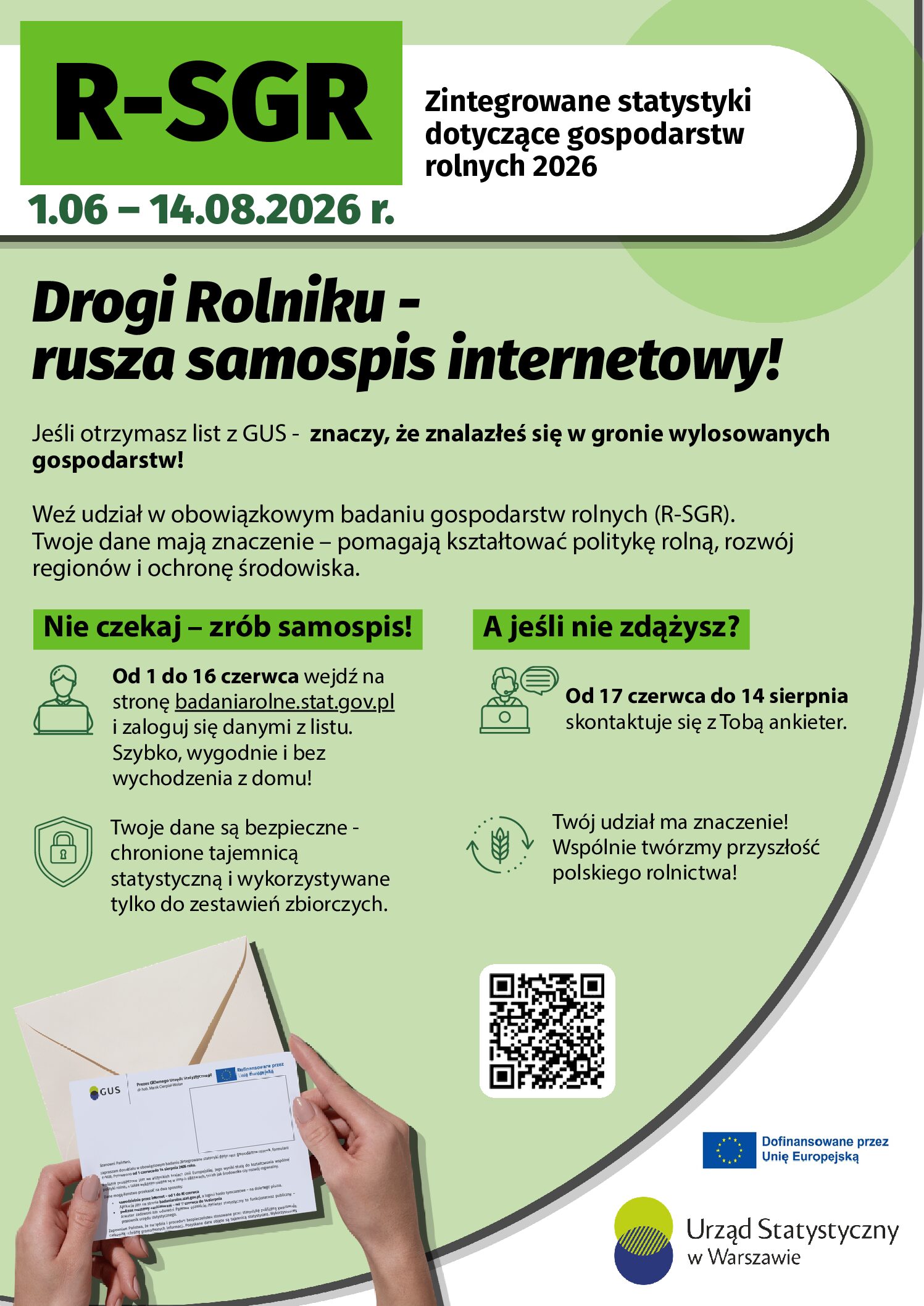 Badanie gospodarstw rolnych - ważna informacja dla rolników