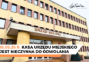 Nieczynna kasa Urzędu Miejskiego w Wołominie 18.05.26 r.