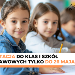 Rekrutacja do klas I szkół podstawowych tylko do 26.05.26 r.