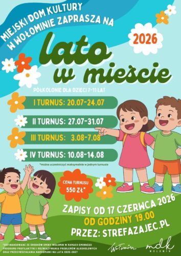 Ruszają zapisy na półkolonie "Lato w mieście 2026"