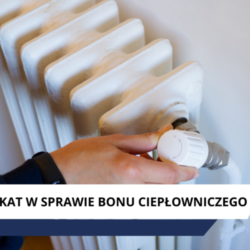 Komunikat Burmistrza Wołomina w sprawie bonu ciepłowniczego