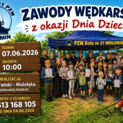 Zawody wędkarskie z okazji Dnia Dziecka
