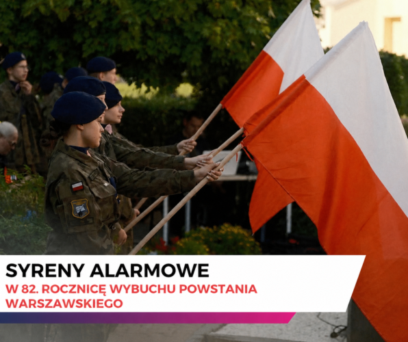 Uruchomienie syren alarmowych w dniu 1. sierpnia