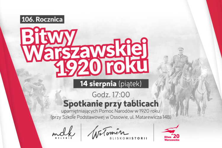 Zapraszamy na uroczystość przy tablicach upamiętniających Pomoc Narod&oacute;w w 1920 roku