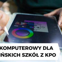 Sprzęt komputerowy dla wołomińskich szkół z Krajowego Planu Odbudowy (wskaźnik C12L)