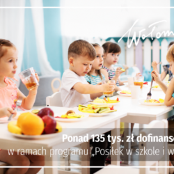 Ponad 135 tys. zł dofinansowania na realizację programu „Posiłek w szkole i w domu” w 2026 r.