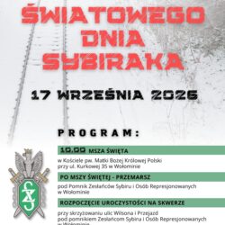 Światowy Dzień Sybiraka w Wołominie. Zapraszamy na uroczystości